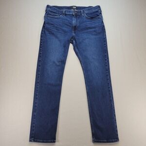 Paige Jeans Mens 36x31 Blue Lennox Slim Straight Mid Rise Medium Wash Denim